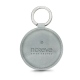 Leather key ring - Platinium ( Pantone 877C ) 