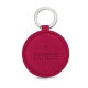 Leather key ring - Rose fluo