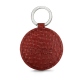 Leather key ring - Autruche ciliegia ( Pantone #a4343a ) 