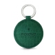 Leather key ring - Crocodile pino ( Pantone #173F35 ) 