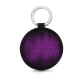 Leather key ring - Violet Patine