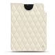Capa em pele Apple iPad mini 6 - Blanc - Couture ( Bologna - White ) 