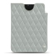レザーケース Apple iPad mini 6 - Gris - Couture ( Nappa - Pantone W428C ) 