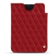 Pochette cuir Apple iPad mini 6 - Rouge - Couture ( Nappa - Pantone 199C ) 