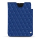 Lederschutzhülle Apple iPad mini 6 - Bleu océan - Couture ( Nappa - Pantone 293C ) 