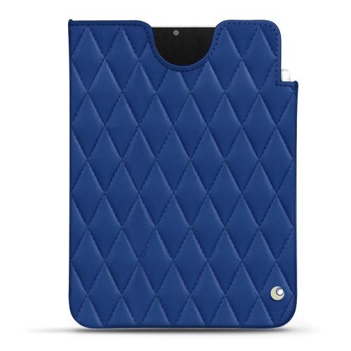 Sacchetti di pelle per Apple iPad mini 6Bleu océan - Couture ( Nappa - Pantone #15458a) 