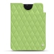Pochette cuir Apple iPad mini 6 - Vert olive - Couture ( Nappa - Pantone 578U ) 