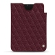 Funda de piel Apple iPad mini 6 - Lie de vin - Couture ( Pantone 5115C ) 