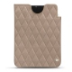 Pochette cuir Apple iPad mini 6 - Taupe vintage - Couture