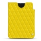 Pochette cuir Apple iPad mini 6 - Jaune fluo - Couture