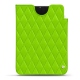 Pochette cuir Apple iPad mini 6 - Vert fluo - Couture