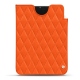 Pochette cuir Apple iPad mini 6 - Orange fluo - Couture