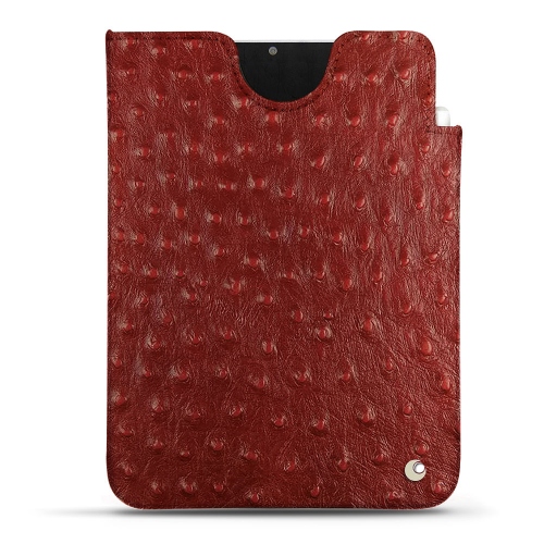Fundas de cuero para Apple iPad mini 6Autruche ciliegia ( Pantone #a4343a ) 