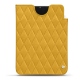 Apple iPad mini 6 leather pouch - Jaune soulèu - Couture