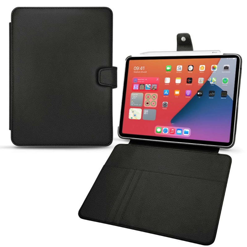 Apple iPad mini 6 leather case - Noir PU