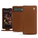 Housse cuir Google Pixel 6 - Marron ( Nappa - Pantone 1615C ) 