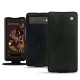 Housse cuir Google Pixel 6 - Dark vintage ( Roughtcut - Black#5256 ) 