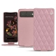 Housse cuir Google Pixel 6 - Rose - Couture ( Nappa - Pantone 2365C ) 