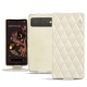 Housse cuir Google Pixel 6 - Blanc escumo - Couture