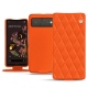 가죽 커버 Google Pixel 6 - Orange fluo - Couture