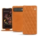 Housse cuir Google Pixel 6 - Mandarine vintage - Couture