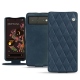 Custodia in pelle Google Pixel 6 - Jean vintage - Couture