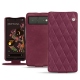 Google Pixel 6 leather case - Prune vintage - Couture