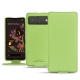 Google Pixel 6 leather case - Vert olive PU