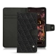 Housse cuir Google Pixel 6 - Ebène - Couture ( Sleek P C12 - Black ) 