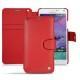 Samsung SM-N910 Galaxy Note 4  leather case - Rouge ( Nappa - Pantone 199C ) 