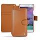 Capa em pele Samsung SM-N910 Galaxy Note 4  - Marron ( Nappa - Pantone 1615C ) 