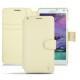 Capa em pele Samsung SM-N910 Galaxy Note 4  - Beige ( Nappa - Pantone 7502C ) 