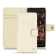 Housse cuir Google Pixel 6 - Crocodile milk