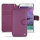 Housse cuir Samsung SM-N910 Galaxy Note 4  - Lie de vin ( Pantone 5115C ) 