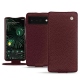 가죽 커버 Google Pixel 6 Pro - Lie de vin ( Pantone 5115C ) 