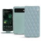Funda de piel Google Pixel 6 Pro - Bleu ciel - Couture ( Nappa - Pantone 277C ) 