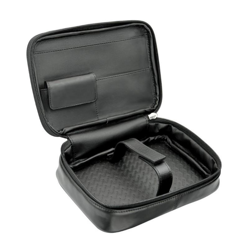 Portable hard drive leather case