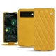 Housse cuir Google Pixel 6 Pro - Jaune soulèu - Couture