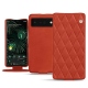 Google Pixel 6 Pro leather case - Arange clouquié - Couture