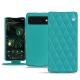 Capa em pele Google Pixel 6 Pro - Bleu fluo - Couture