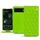 가죽 커버 Google Pixel 6 Pro - Vert fluo - Couture