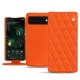 Lederschutzhülle Google Pixel 6 Pro - Orange fluo - Couture