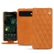 Housse cuir Google Pixel 6 Pro - Mandarine vintage - Couture
