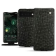 Google Pixel 6 Pro leather case - Autruche nero