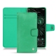 Google Pixel 6 Pro leather case - Menthe vintage ( Pantone 562C ) 