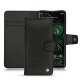 Google Pixel 6 Pro leather case - Ebène ( Sleek P C12 - Black ) 