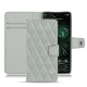 Capa em pele Google Pixel 6 Pro - Gris - Couture ( Nappa - Pantone W428C ) 