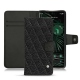 Housse cuir Google Pixel 6 Pro - Ebène - Couture ( Sleek P C12 - Black ) 