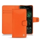 Google Pixel 6 Pro leather case - Orange fluo