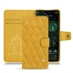 Google Pixel 6 Pro leather case - Jaune soulèu - Couture